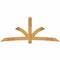 Ekena Millwork Davenport Rough Sawn Timber Gable Bracket, Western Red Cedar, 108"W x 45"H x 2"D x 6"F, 10/12 Pitch GBW108X45X0206DAV00RWR - alternate 1